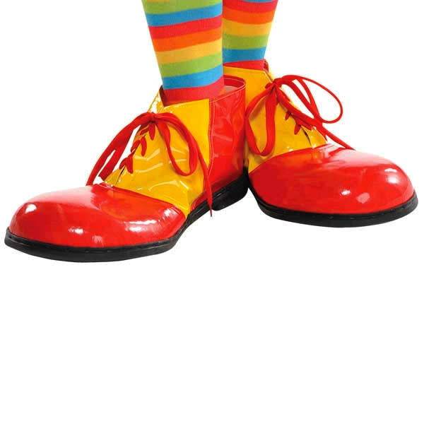 Clown Shoes Red/Yellow Adult