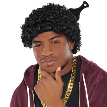 Wig Short Fro With Pick #743