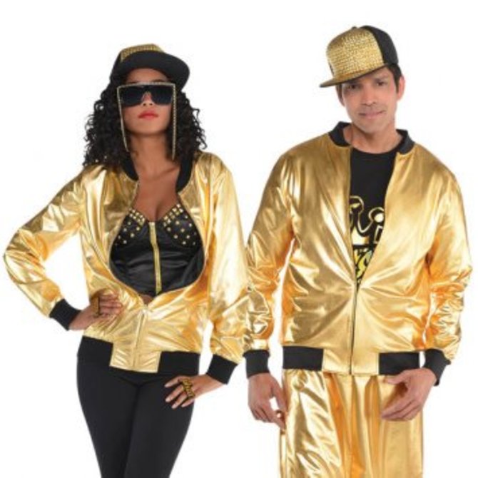 Gold Hip Hop Track Jacket