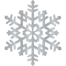 Large Snowflake - Silver 15"