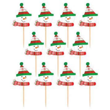Christmas Snowman Party Picks-36ct