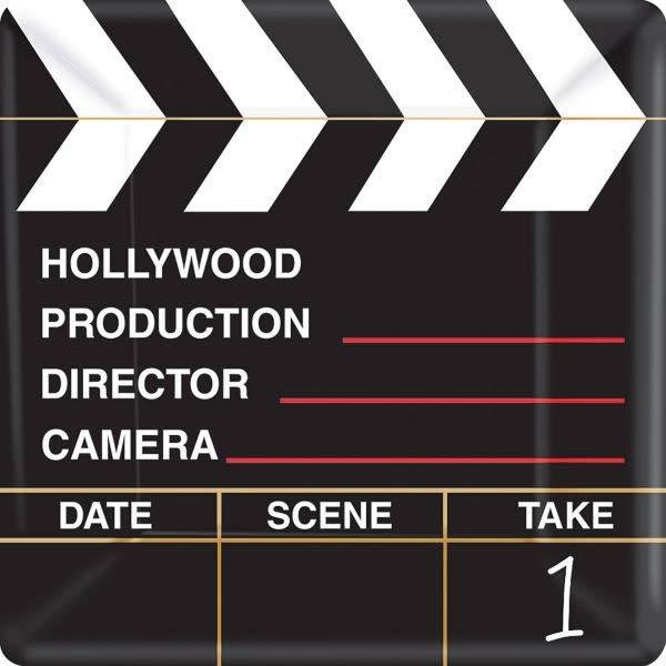 Hollywood Director's Cut Square Plates, 10" 18ct