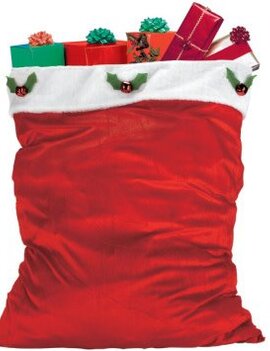 Velour Santa Bag
