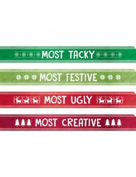 Ugly Sweater Sashes-4ct
