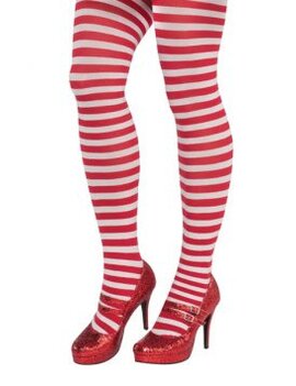 Candy Stripe Stockings - Adult Plus