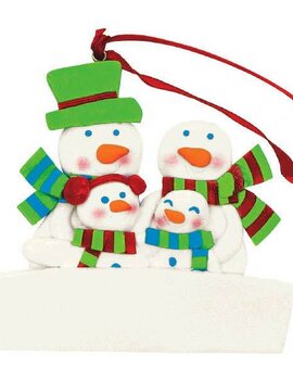 Family Of Four Ornament - Personalize It!