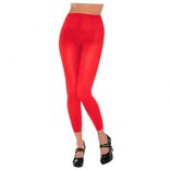 Red Footless Tights-Adult
