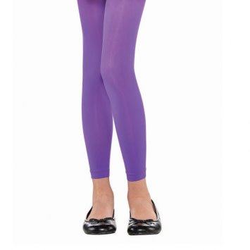 Purple Footless Tights - Child
