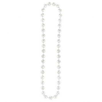 Silver Jumbo Bead Necklace