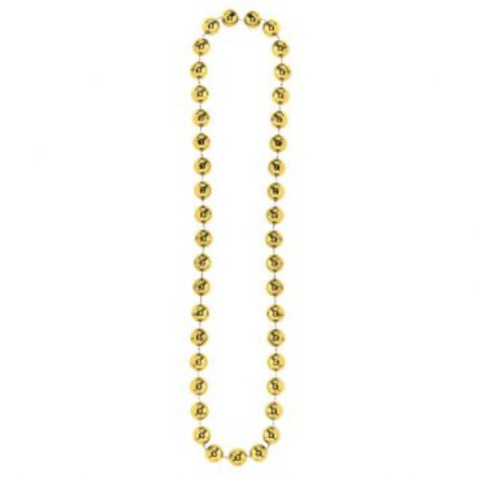 Gold Jumbo Bead Necklace