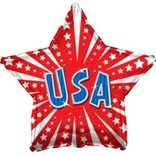 USA Star Balloon, 18"