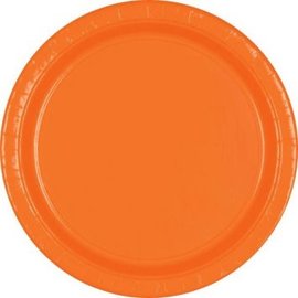 Orange Peel Paper Plates, 9"