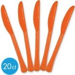 Orange Peel Premium Heavy Weight Plastic Knives 20ct