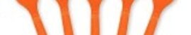 Orange Peel Premium Heavy Weight Plastic Forks 20ct