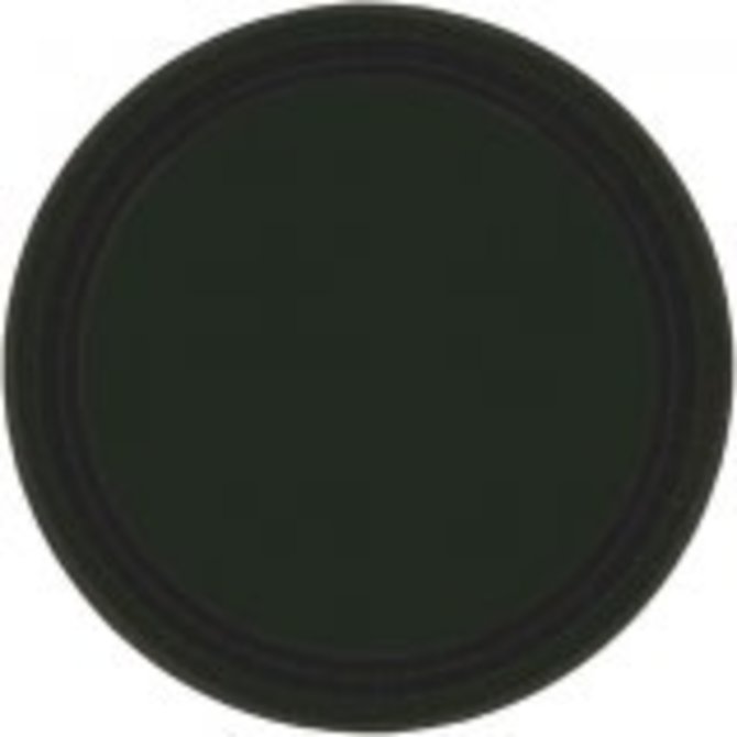 Jet Black Paper Plates, 7" 20ct