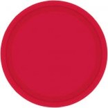 Apple Red Paper Plates, 9"