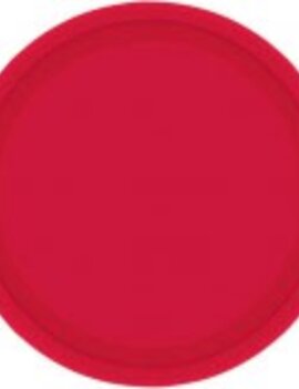 Apple Red Paper Plates, 9"