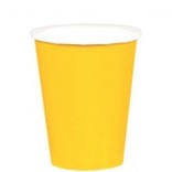 Yellow Sunshine Paper Cups, 9oz.