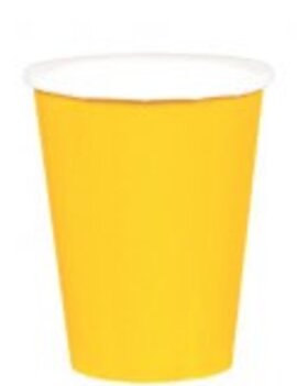 Yellow Sunshine Paper Cups, 9oz. Yellow Sunshine Paper Cups, 9oz.