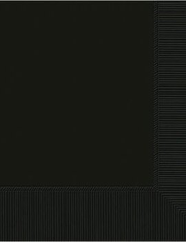 Jet Black 2-Ply Beverage Napkins-50 count