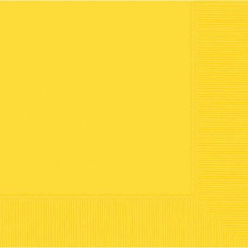 Yellow Sunshine 2-Ply Beverage Napkins- 50 count