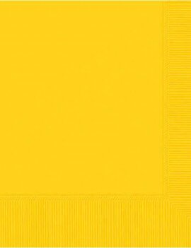 Yellow Sunshine 2-Ply Luncheon Napkins - 50 count