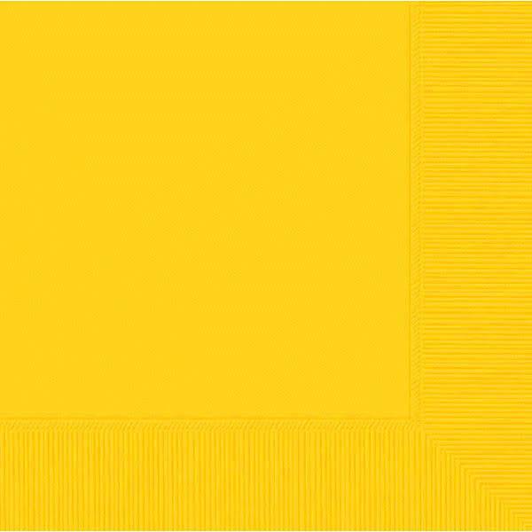Yellow Sunshine 2-Ply Luncheon Napkins - 50 count