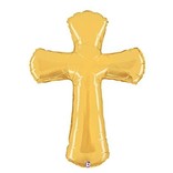 Gold Cross Shape Balloon, 44"