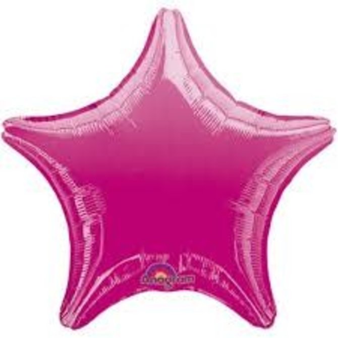 Pink Star Balloon, 19"