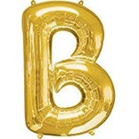 34" Letter B Gold Balloon