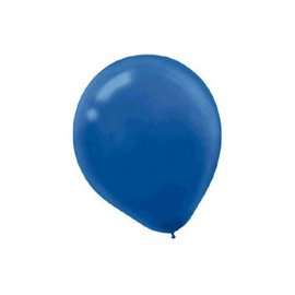 Bright Royal Blue Solid Color Latex Balloons - Packaged, 25ct