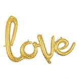 Love Balloon Script Phrase Gold