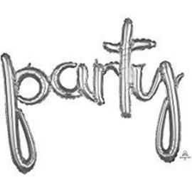 39" Phrase "Party"- Silver