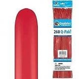 Red 260 Q-Pak Balloons- Packaged, 50ct