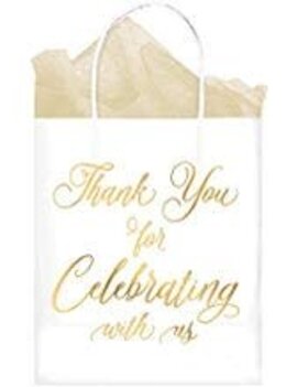 "Thank You For Celebrating With Us" Kraft Bags, 10ct