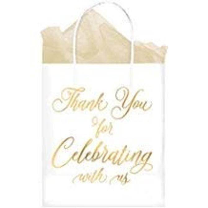 "Thank You For Celebrating With Us" Kraft Bags, 10ct