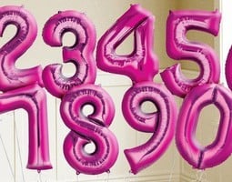 34" Pink Numbers