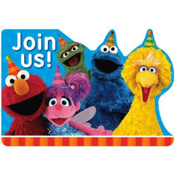 Sesame Street® Postcard Invitations 8ct