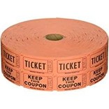 Orange Double Ticket Roll, 2000ct