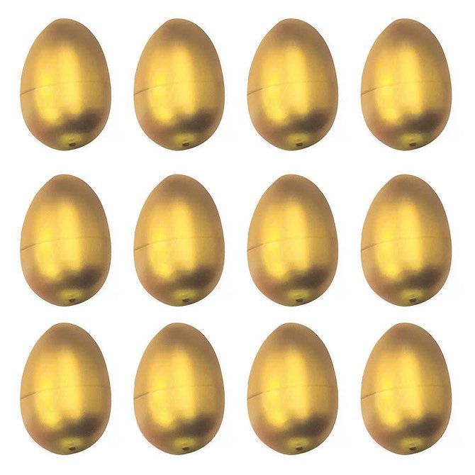 Gold Metallic Eggs - Small