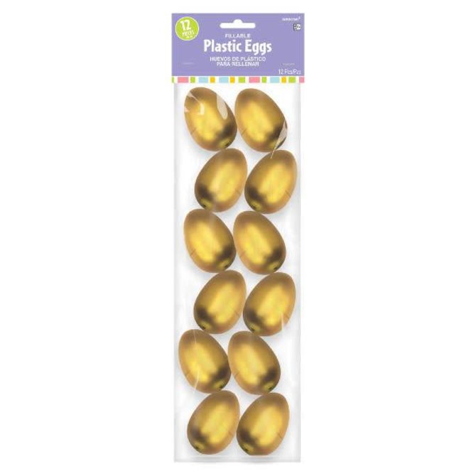 Gold Metallic Eggs - Small
