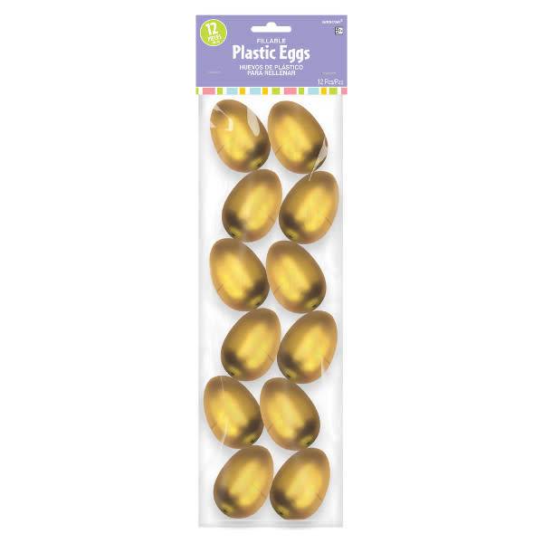 Gold Metallic Eggs - Small