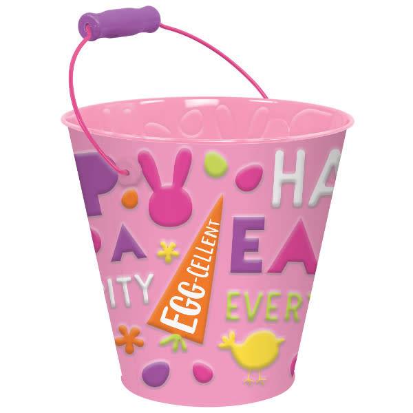 Happy Easter Bucket Pink