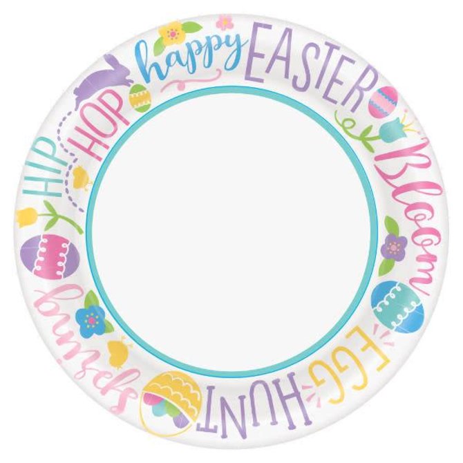 Hoppy Easter Round Plates