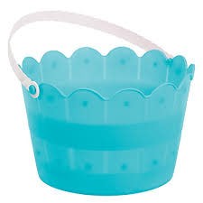 Scalloped Bucket, Carribbean Blue