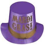 Mardi Gras Hat with Glitter
