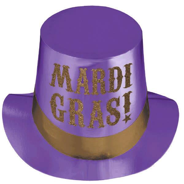 Mardi Gras Hat with Glitter
