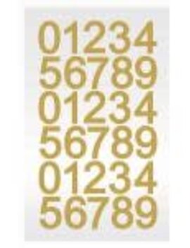 Gold Glitter Diamond Sticker Sheet 30ct