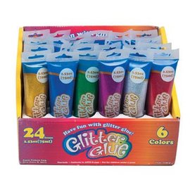 Glitter Glue Tube, Assorted Colors 2.53oz