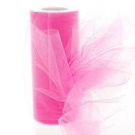 Tulle- Hot Pink 6" X 25YD